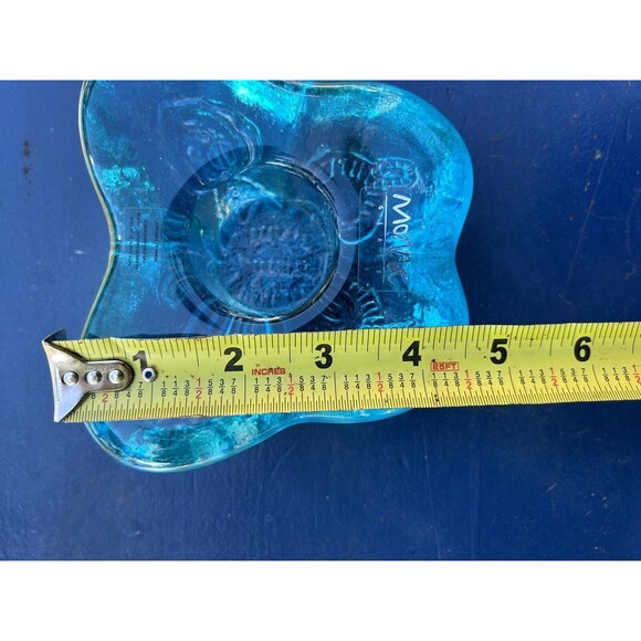 Monna Heavyweight Glass Blue Butterfly Tea Light Votive - Picture 8 of 8